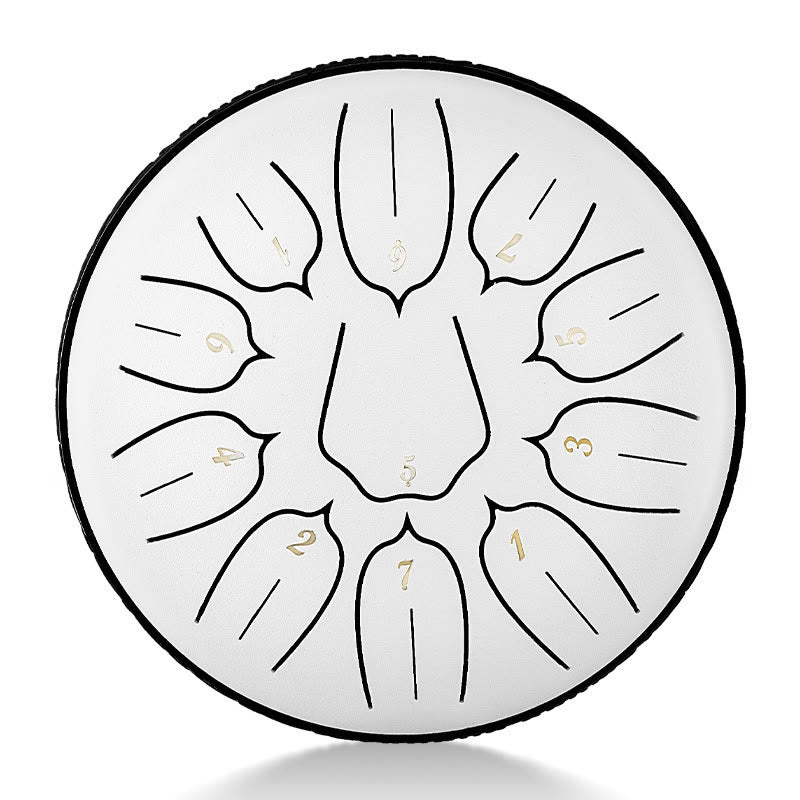 Nimara Ritual Steel Tongue Drum Sound Healing Meditation Yoga Lotus Drum Kit 11 Note 6 Inch