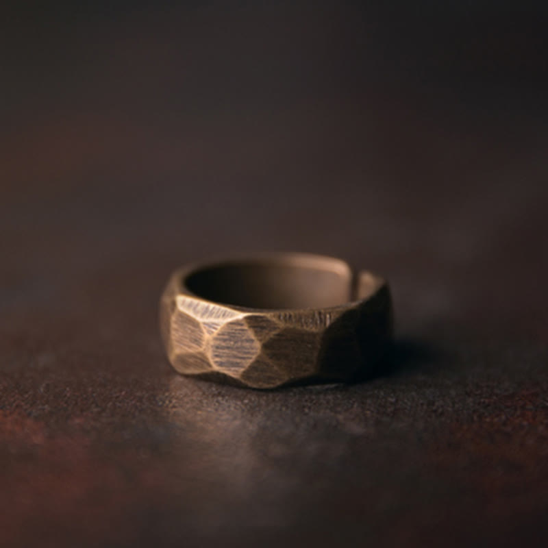 Nimara Ritual Tibetan Simple Design Copper Wealth Ring