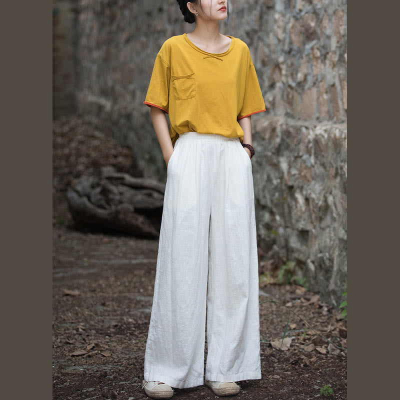 Nimara Ritual Retro Wide Leg Pants Casual Women's Yoga Pants With Pockets