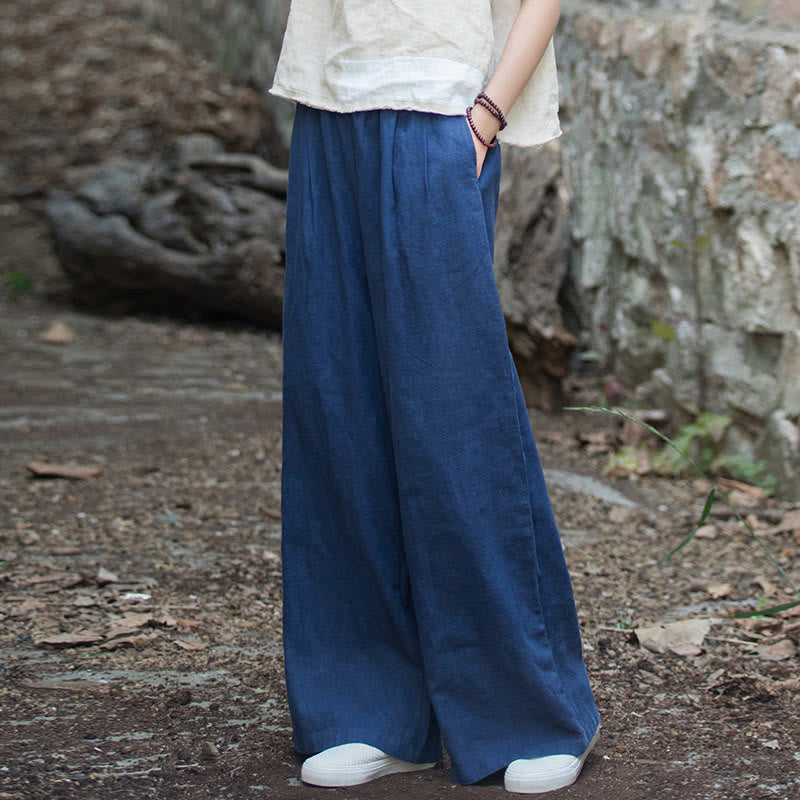 Nimara Ritual Retro Wide Leg Pants Casual Women's Yoga Pants With Pockets