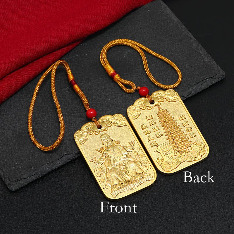 Nimara Ritual Feng Shui Auspicious Star Wenchang Pen Pagoda Koi Fish Car Hanging Decoration