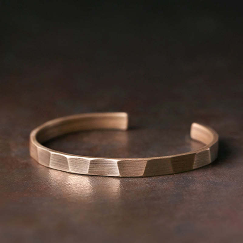 Nimara Ritual Vintage Rustic Design Copper Wealth Adjustable Cuff Bracelet