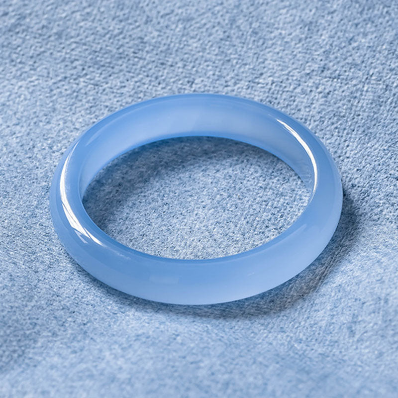 Nimara Ritual Blue Chalcedony Emotional Balance Bracelet Bangle