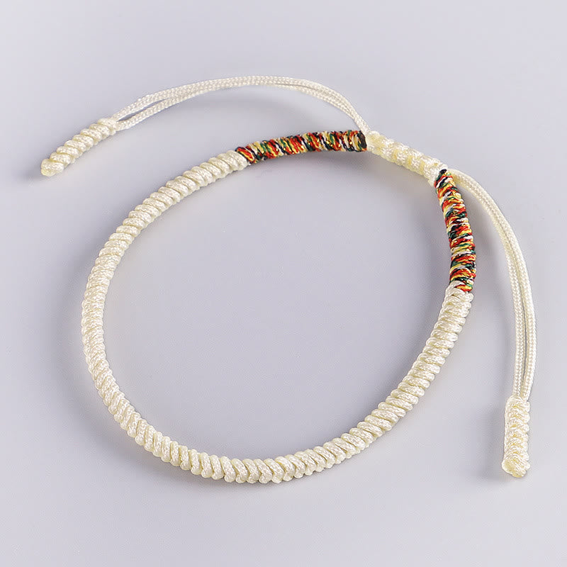 Nimara Ritual 3Pcs Tibetan Handmade Multicolored Luck King Kong Knot Auspiciousness Bracelet