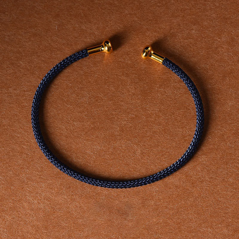 Nimara Ritual Simple Design Handmade Luck Braid String Cuff Bracelet