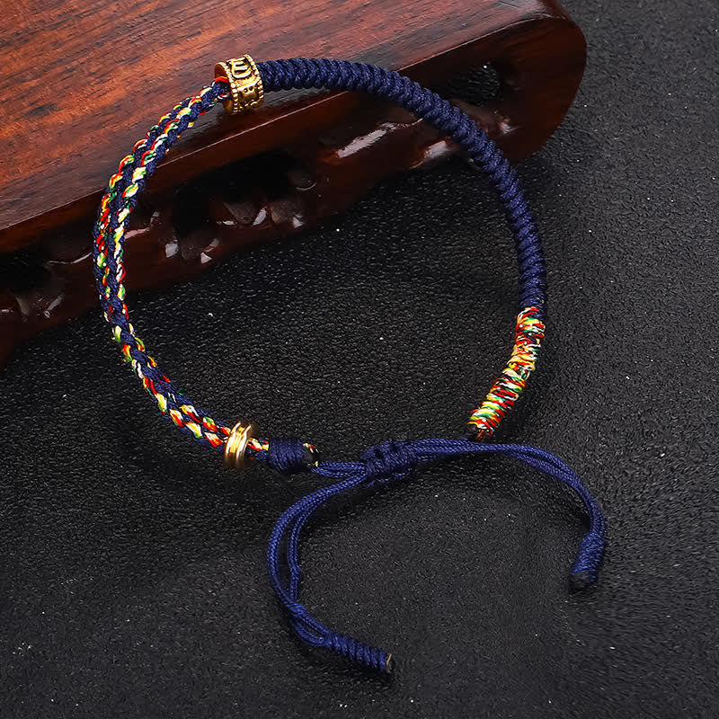 Nimara Ritual Om Mani Padme Hum Protection Luck String Bracelet