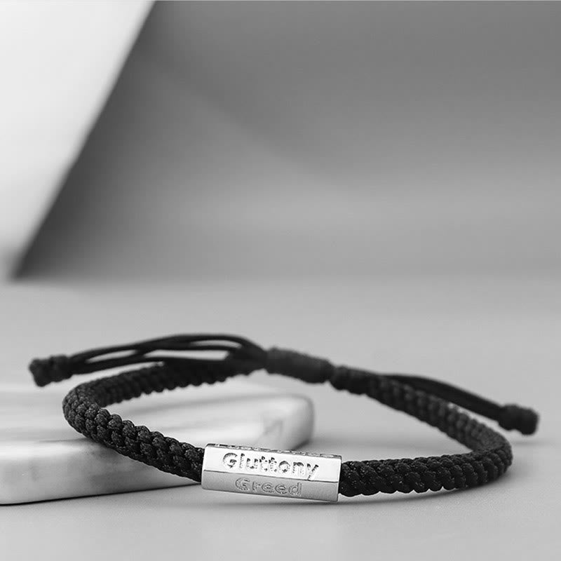 Nimara Ritual Seven Deadly Sins Seven Virtues Braided String Bracelet