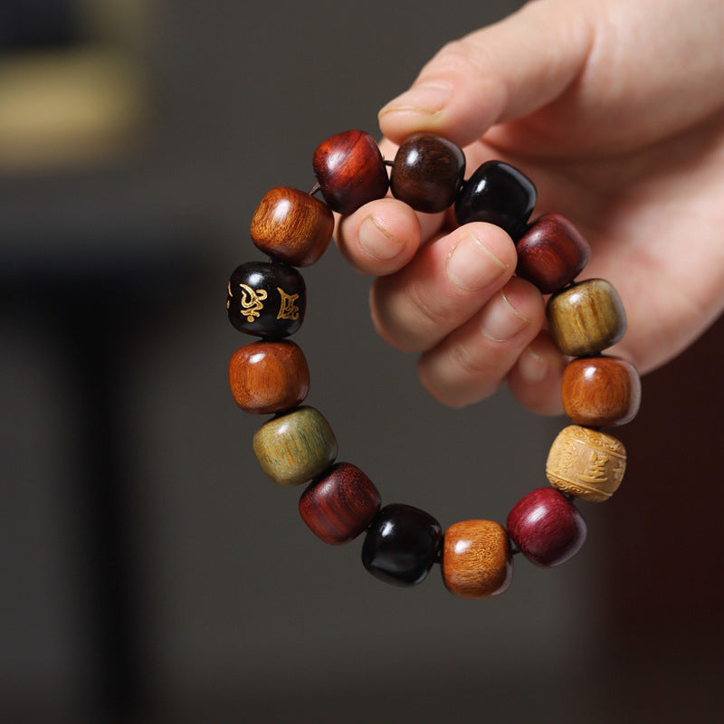 Nimara Ritual Tibet Various Wood Om Mani Padme Hum Purity Bracelet