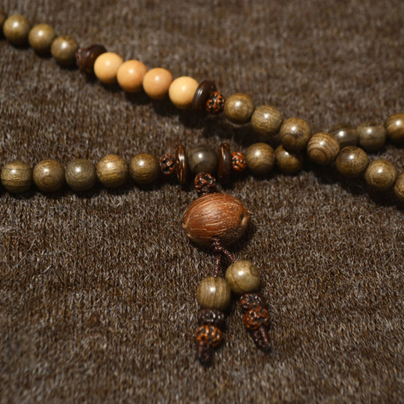 Nimara Ritual Tibetan Sandalwood Protection Charm Mala Bracelet