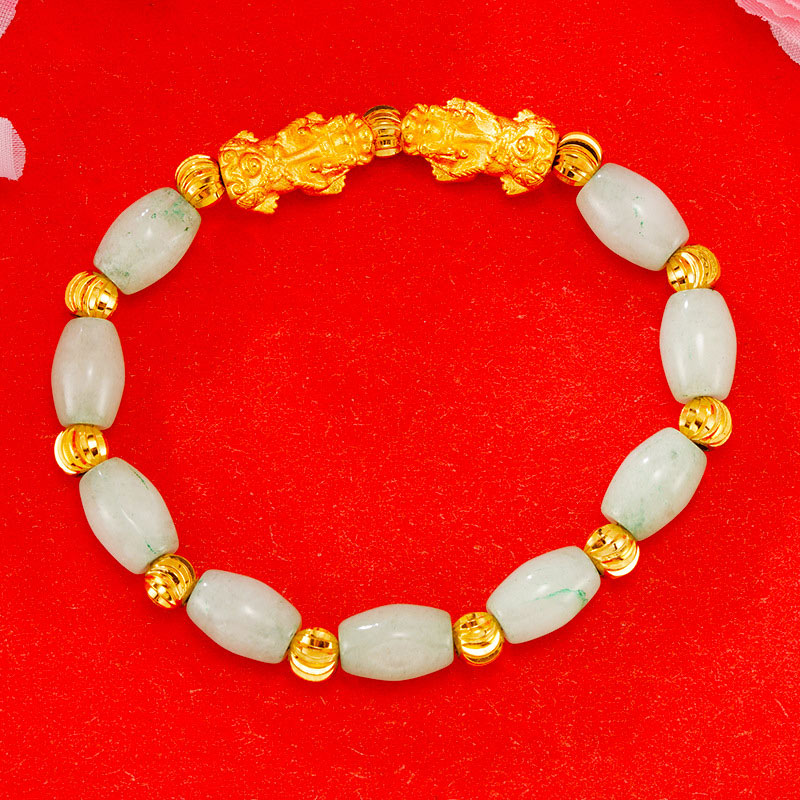 Nimara Ritual Electroplating Golden Double Pixiu Wealth Bracelet