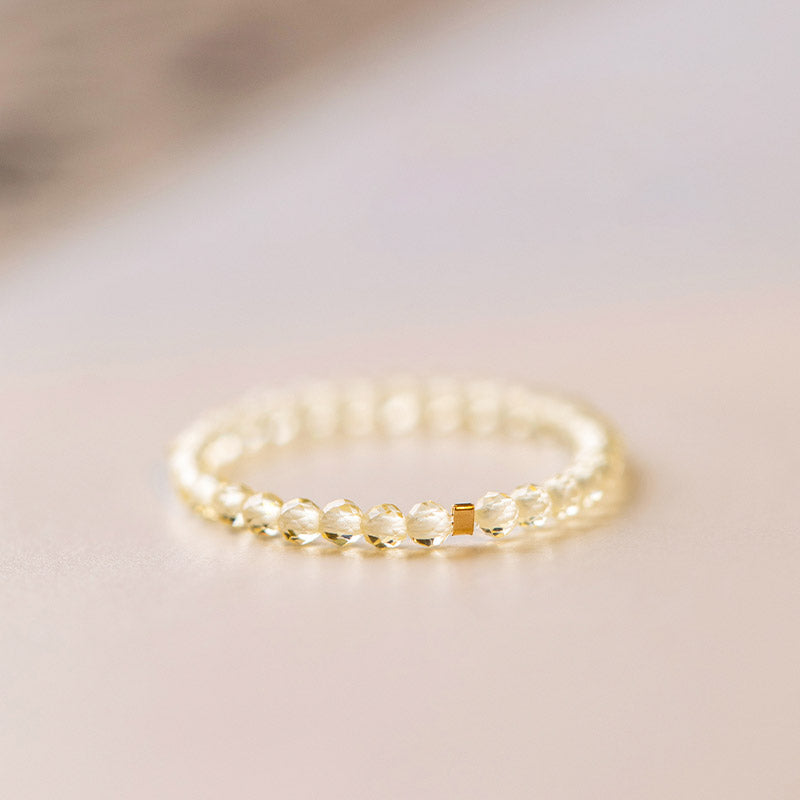 Nimara Ritual Natural Citrine Happiness Prosperity Ring