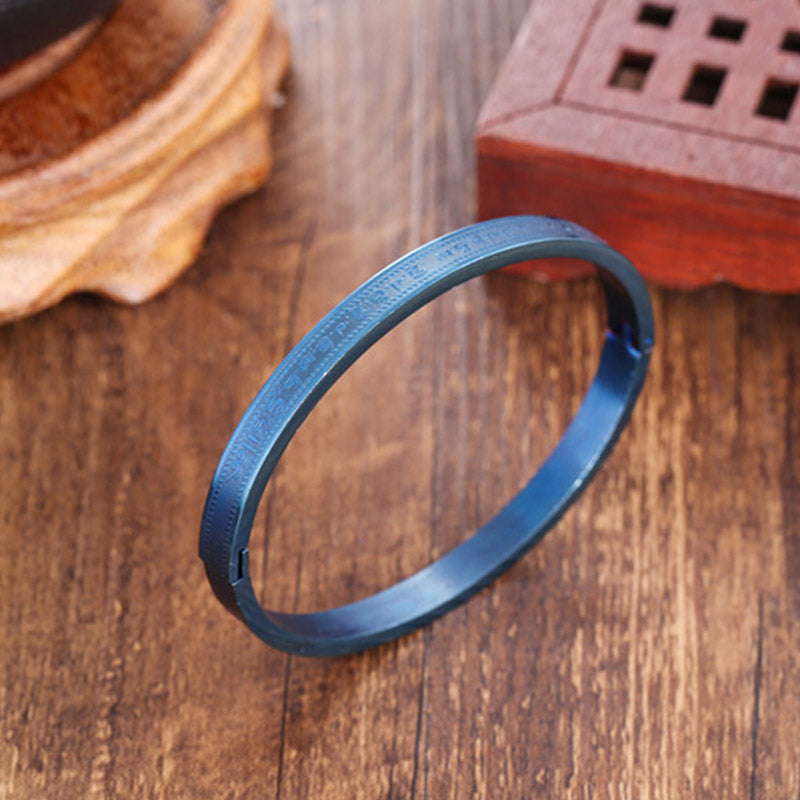 Nimara Ritual Titanium Steel Blessing Bracelet Bangle