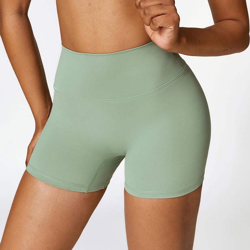 Nimara Ritual Solid Color Crop Tank Top High Waist Shorts Sports Fitness Gym Yoga Outfits