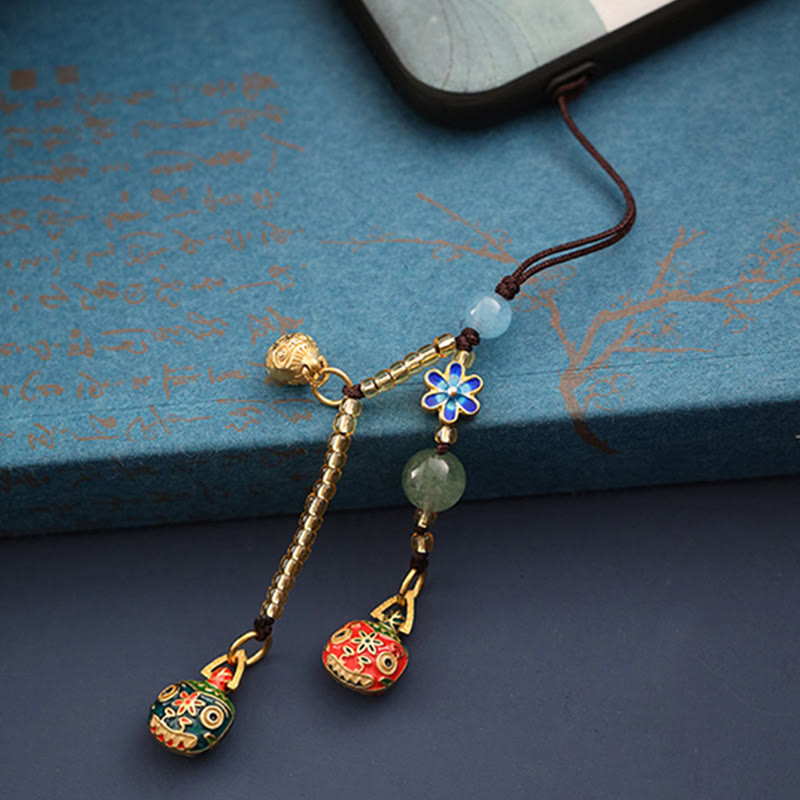 Nimara Ritual Gold Swallowing Beast Family Luck Key Chain
