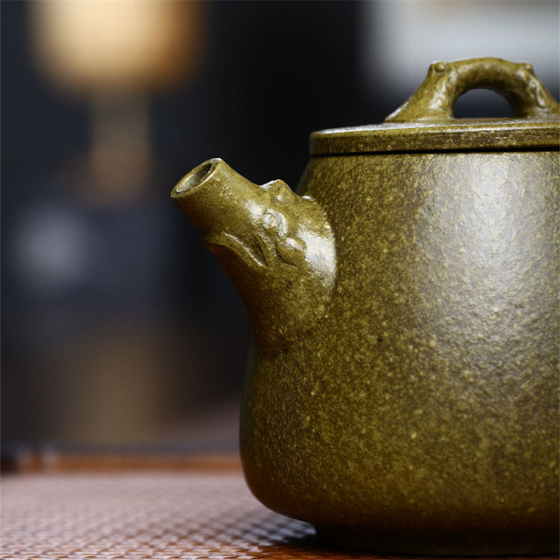 Nimara Ritual Yixing Semi-handmade Yellow Green Purple Clay Kung Fu Teapot 240ml