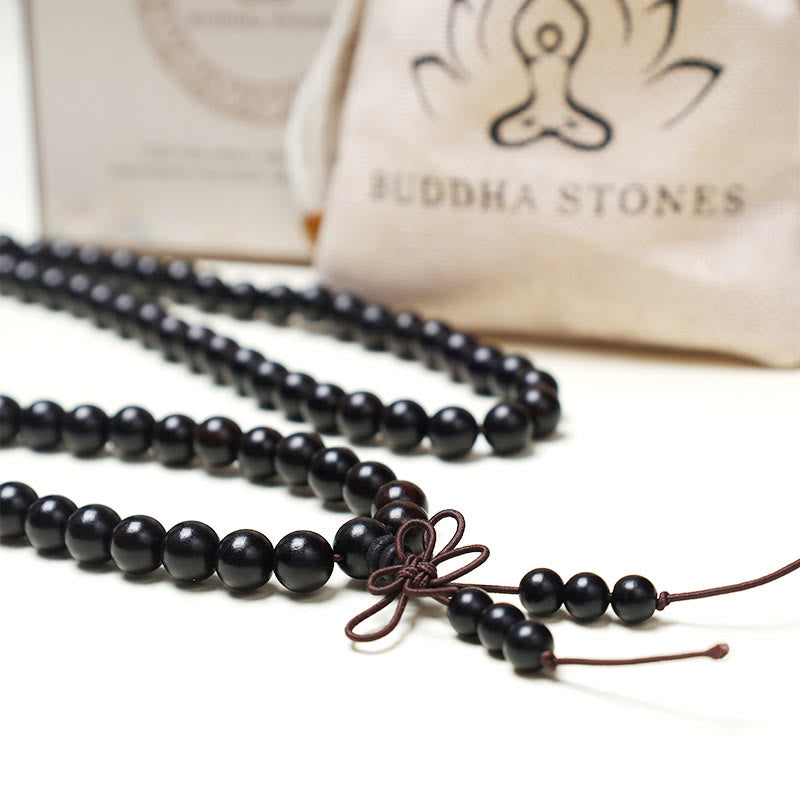 Nimara Ritual 108 Mala Beads Bracelet Prayer Meditation Sandalwood Elastic