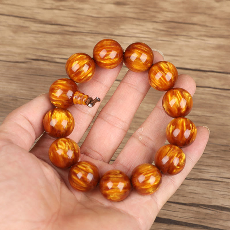 Nimara Ritual Golden Sea Willow Success Positive Bracelet Mala