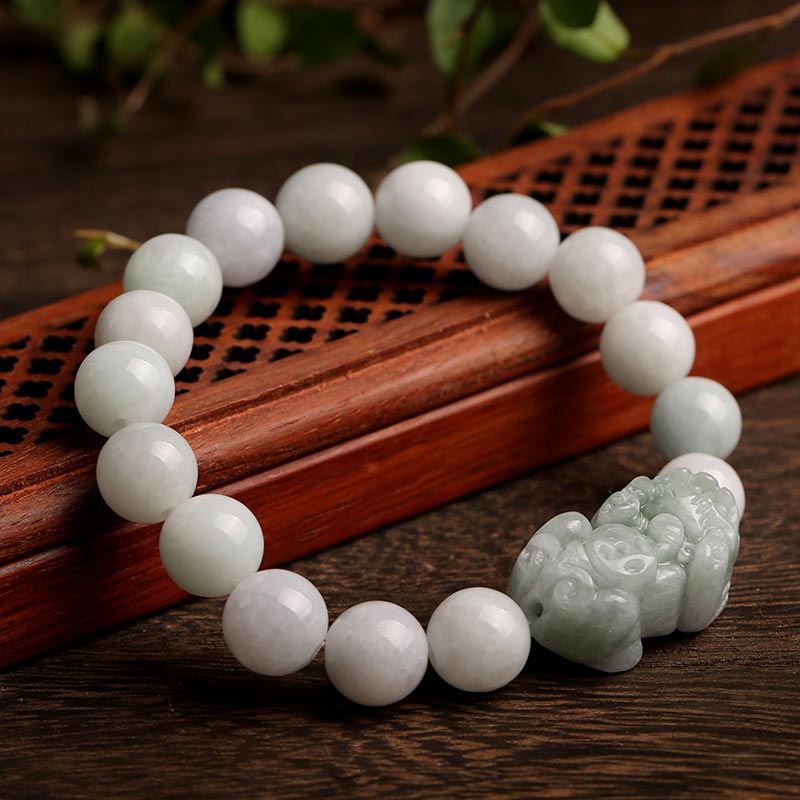 Nimara Ritual Fengshui Wealth Prosperity Jade PiXiu Luck Bracelet