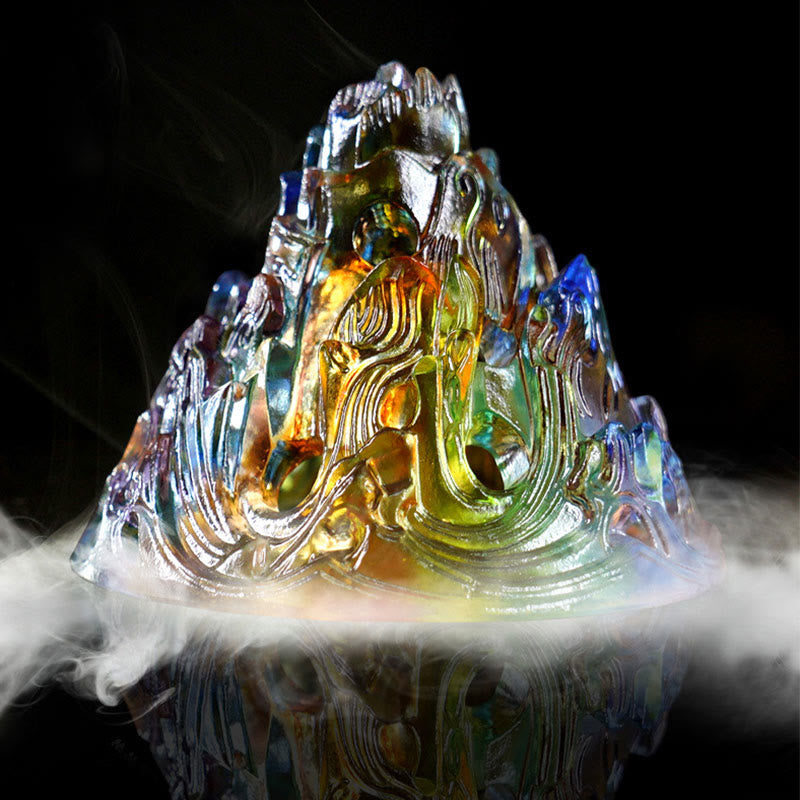Nimara Ritual Liuli Crystal Mountain Healing Meditation Incense Burner