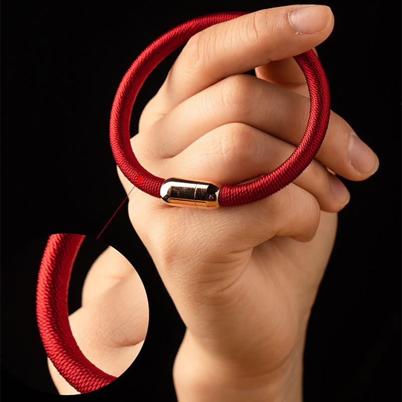 Nimara Ritual Tibetan Handmade King Kong Knot Protection Magnetic Buckle Braided Bracelet