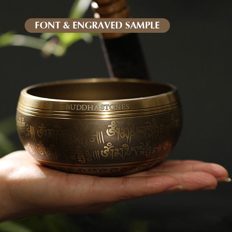Nimara Ritual Tibetan Meditation Sound Bowl Handcrafted for Healing and Mindfulness Singing Bowl Set