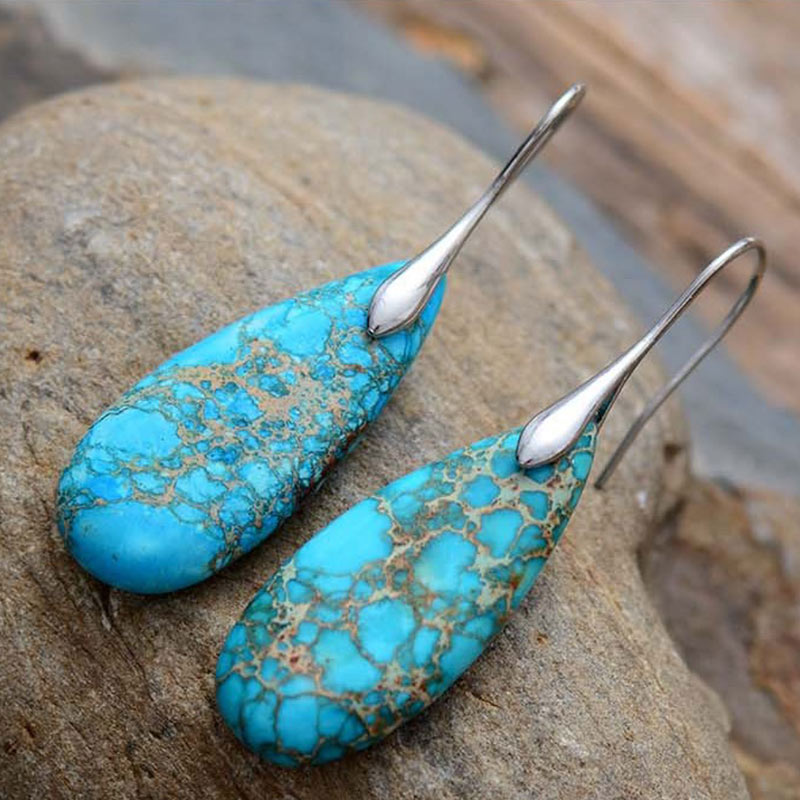Nimara Ritual Emperor Stone Crystal Happiness Earrings