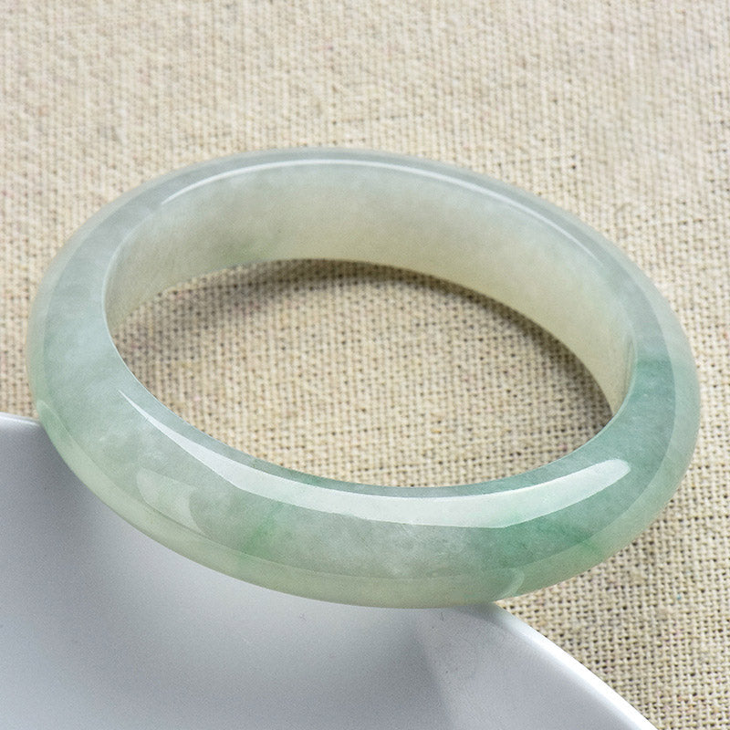 Nimara Ritual Natural Jade Luck Healing Prosperity Bangle Bracelet