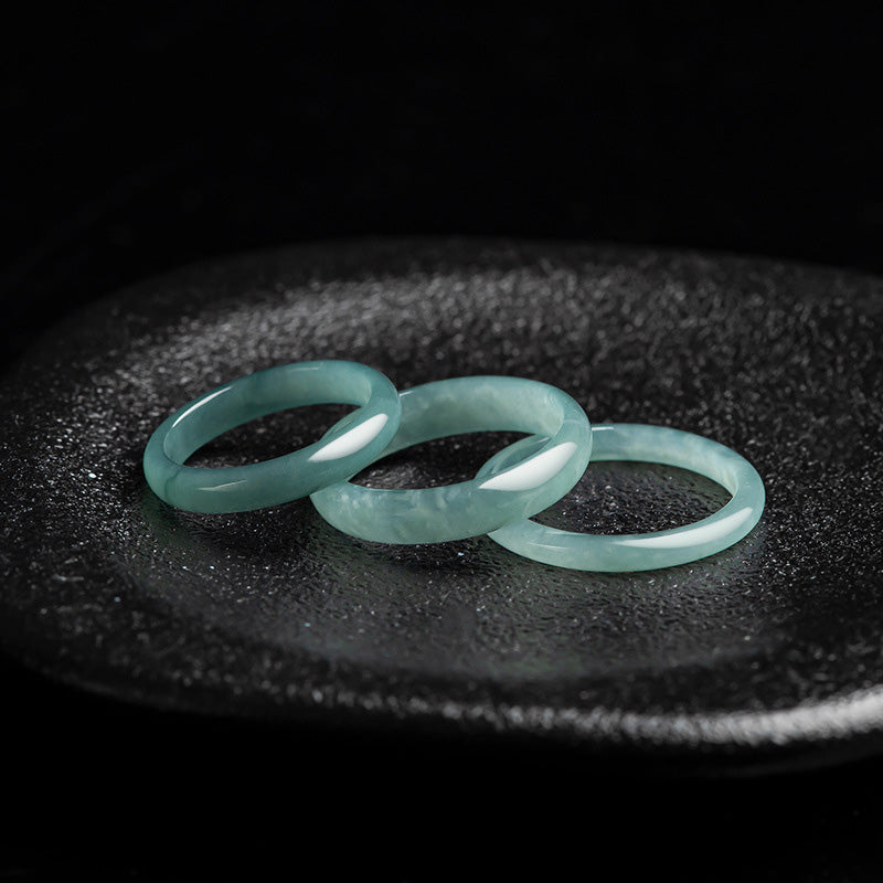 Nimara Ritual Natural Jade Prosperity Protection Ring