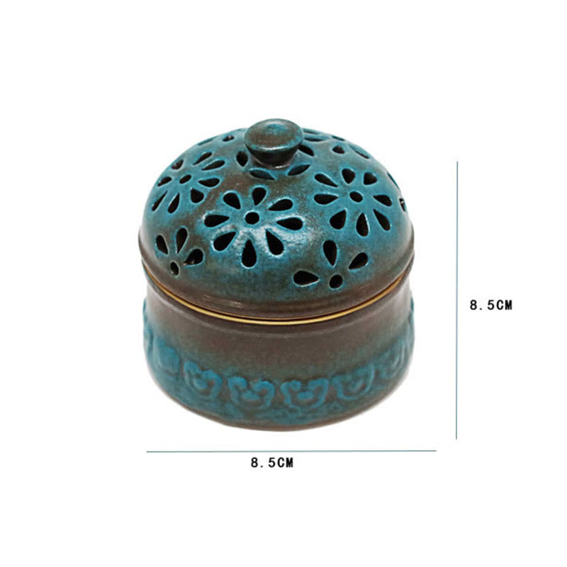 Nimara Ritual Mini Hollow Spiritual Meditation Ceramic Small Incense Burner Decoration