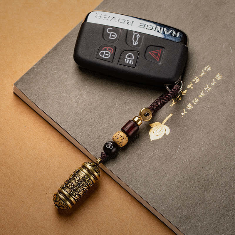 Nimara Ritual Heart Sutra Copper Key Chain