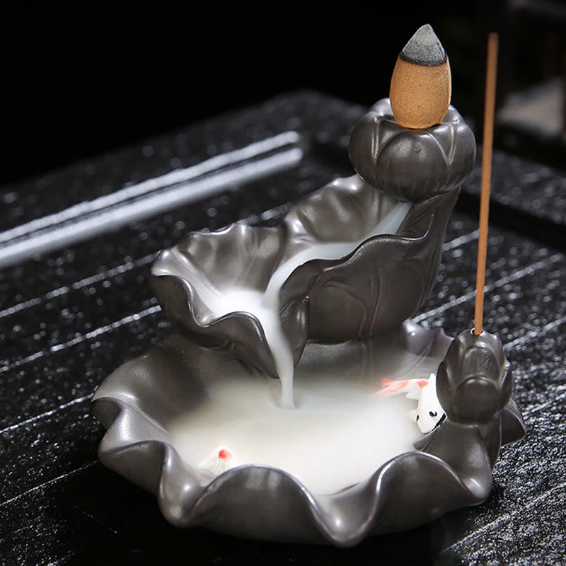 Nimara Ritual Koi Fish Lucky Incense Burner Decoration