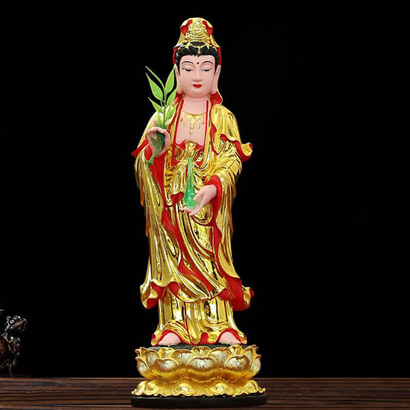 Nimara Ritual Chenrezig Bodhisattva Avalokitesvara Figurine Harmony Resin Statue Home Decoration