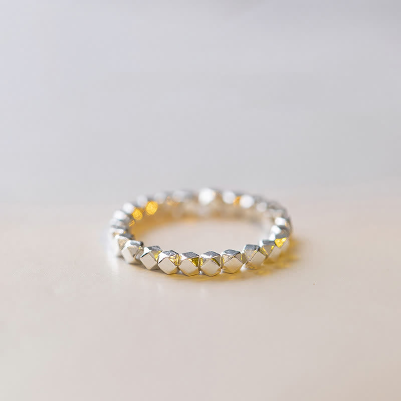 Nimara Ritual 925 Sterling Silver Beaded Blessing Ring