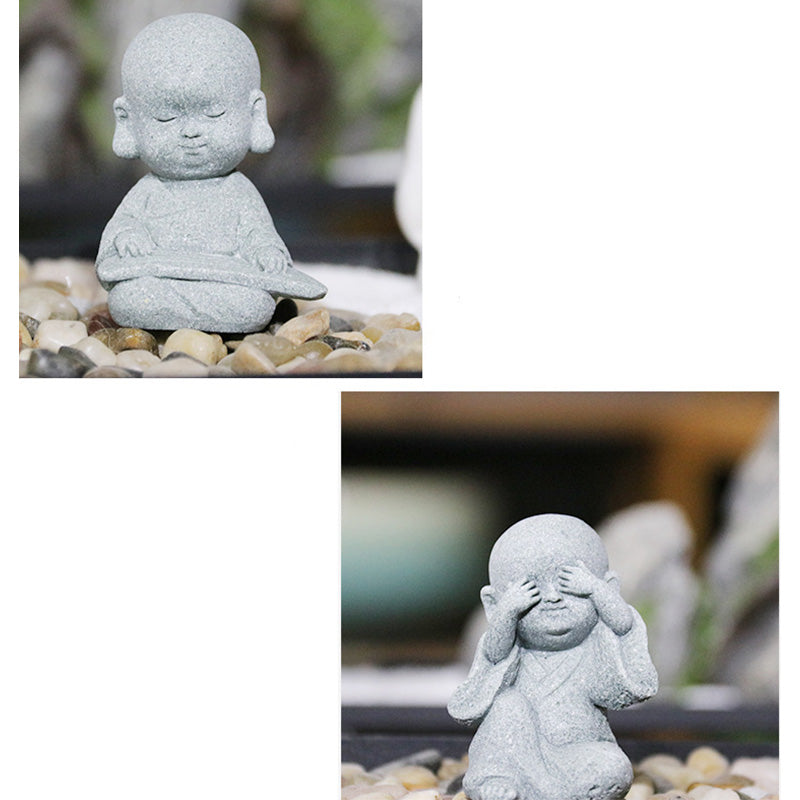 Nimara Ritual Meditation Prayer Monk Buddha Statue Serenity Home Decoration