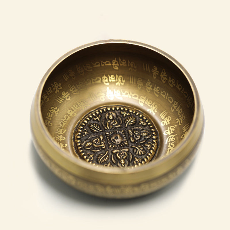 Nimara Ritual Tibetan Sound Bowl Handcrafted for Yoga Mindfulness and Meditation Singing Bowl Set