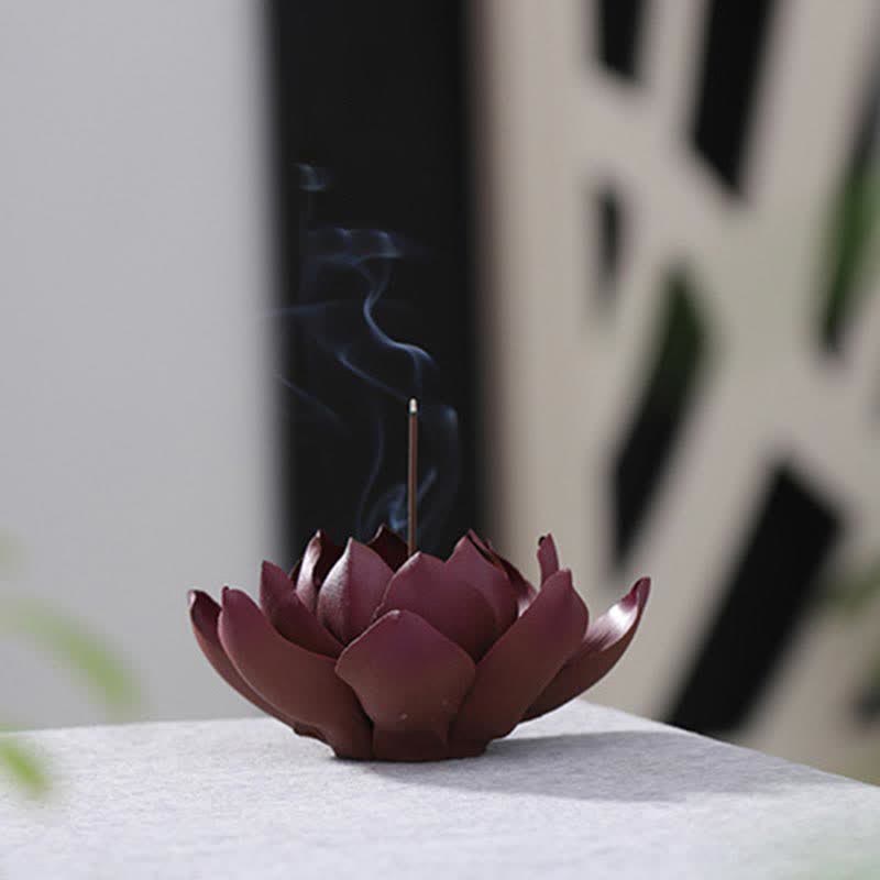Nimara Ritual Tibetan Lotus Positive Peace Incense Burner Decoration