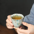 Nimara Ritual Loquat Dogwood Hawthorn Morning Glory Ceramic Teacup Kung Fu Tea Cup