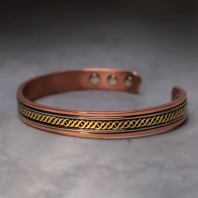 Nimara Ritual Magnetic Copper Balance Adjustable Cuff Bracelet Bangle Ring