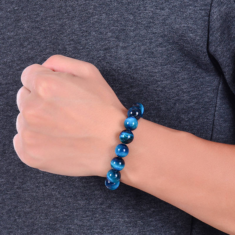 Against Negative Energy Blue Tiger Eye Bracelet