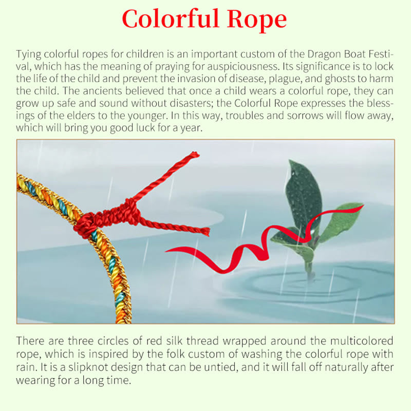 Nimara Ritual 925 Sterling Silver Dragon Boat Festival Fu Character Zongzi Pattern Luck Handmade Multicolored Child Adult Bracelet
