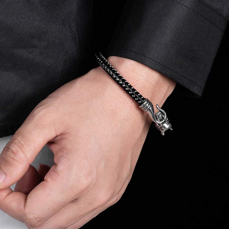 Nimara Ritual Dragon Titanium Steel Protection Luck Bracelet
