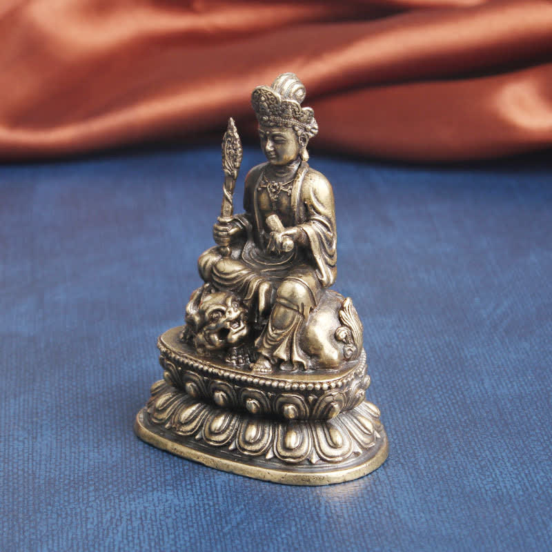 Nimara Ritual Manjusri Bodhisattva Serenity Copper Statue Decoration