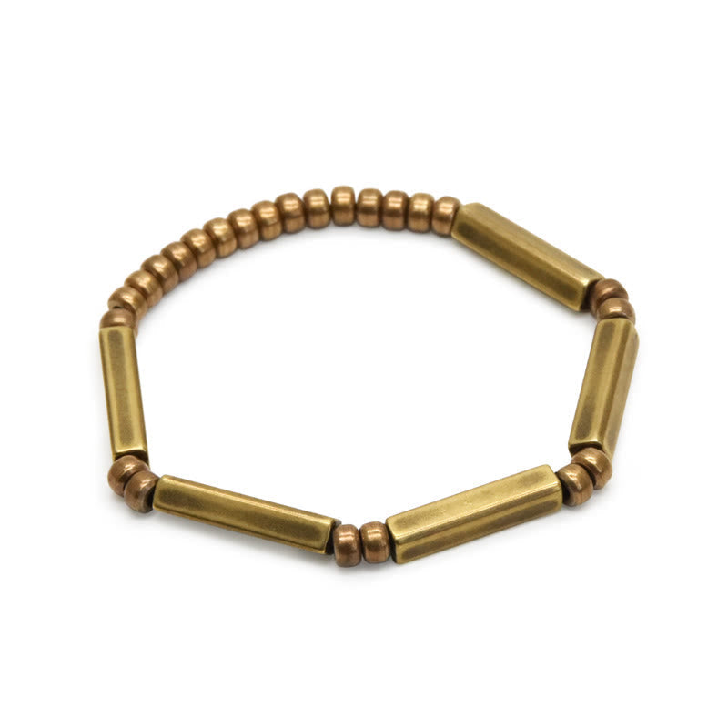 Nimara Ritual Tibetan Simple Design Copper Wealth Luck Bracelet