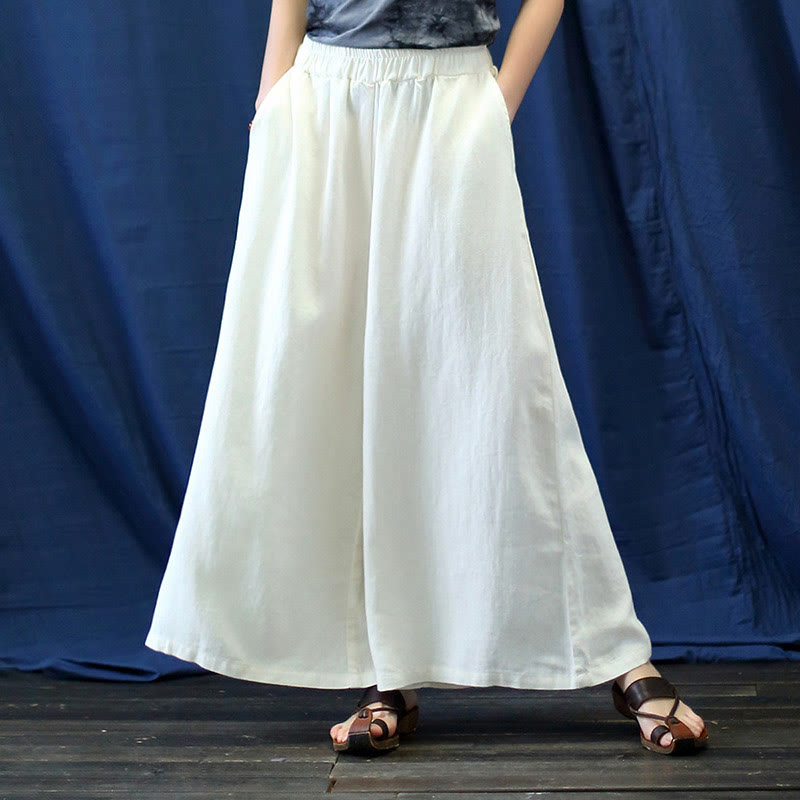 Nimara Ritual Flower Jacquard Midi Dress Long Sleeve Cotton Linen Dress Wide Leg Pants With Pockets