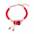 Nimara Ritual Wealth Attractor Red Agate Red Rope Bracelet