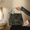 Nimara Ritual Velvet Jacquard Metal Chain Crossbody Bag Handbags
