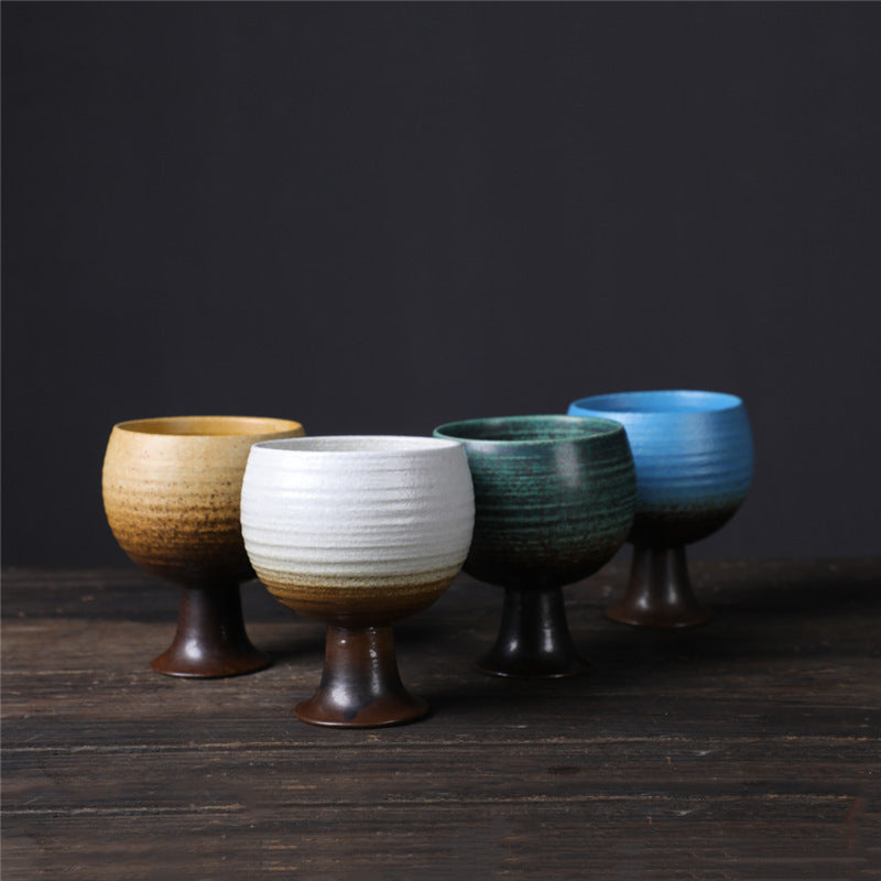 Nimara Ritual Small Capacity Goblet Design Ceramic Wine Coffee Mug Tea Coffee Cup 170ml