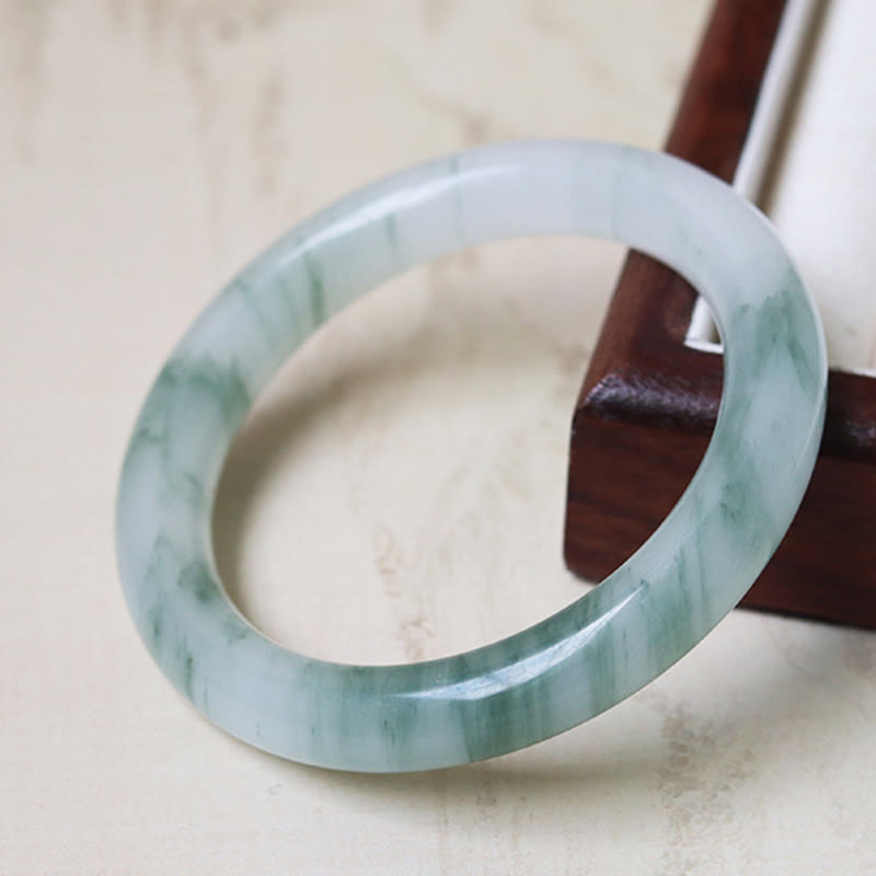 Nimara Ritual Natural Jade Luck Prosperity Bangle Bracelet