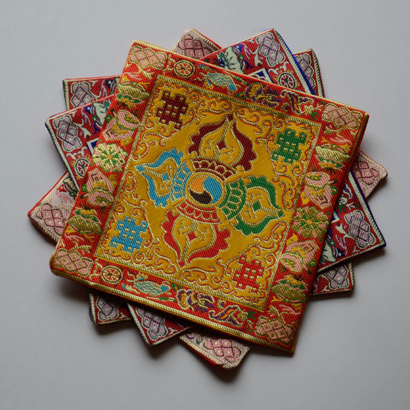 Nimara Ritual Prayer Altar Mat Healing Meditation Vajra Auspicious Symbols