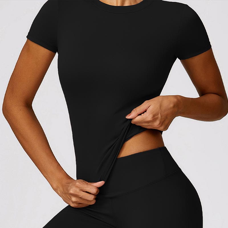 Nimara Ritual Women Short Sleeve T-Shirt Top High Waist Leggings Pants For Sports Yoga